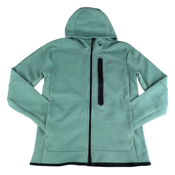 Nike Sportswear Tech Fleece Full Zip Green Jacket DR9150-361 Men's Sizes S - XL - Picture 3 of 7